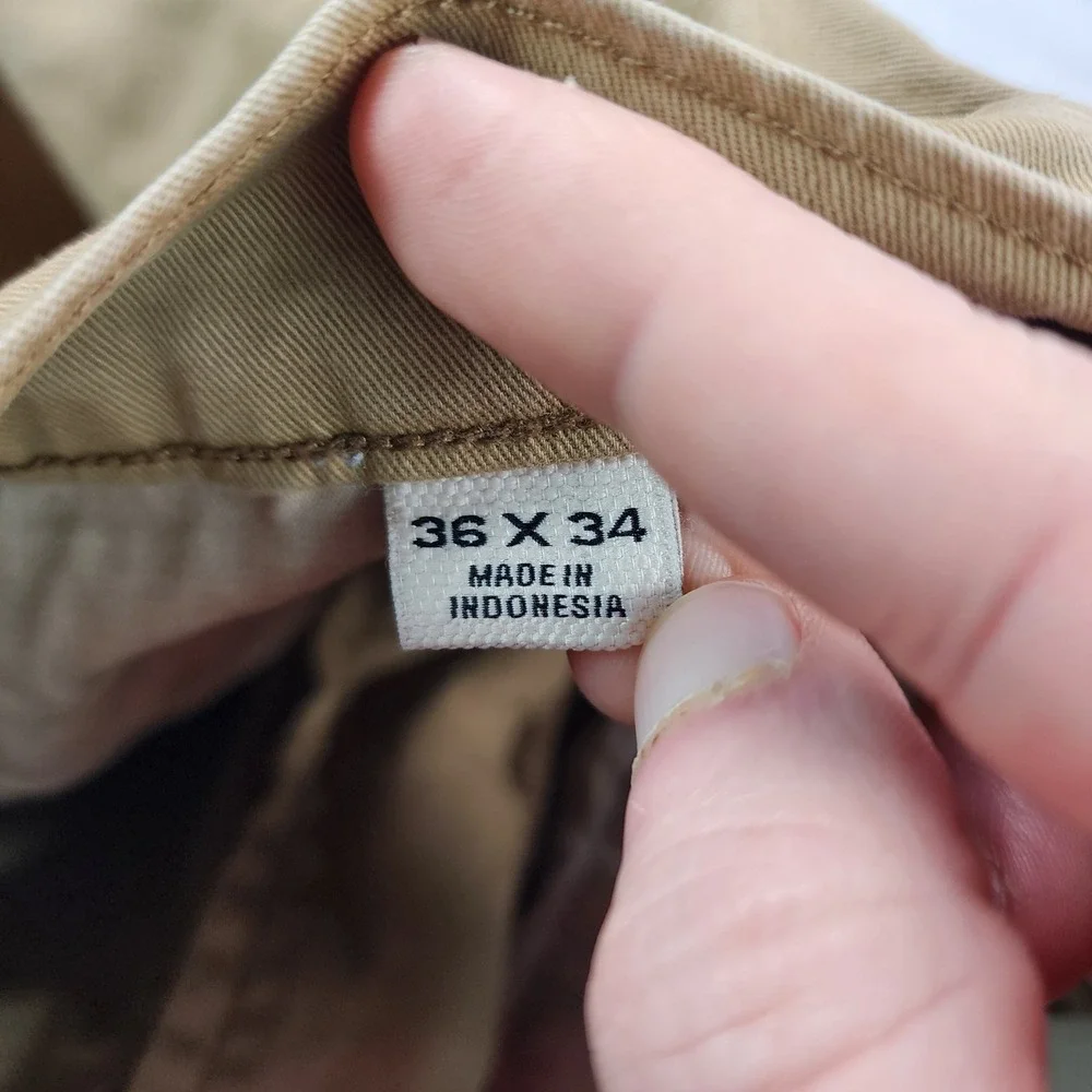Flint and Tinder 365 5-Pocket Pants Men's 36x34 Khaki Straight Fit Stretch